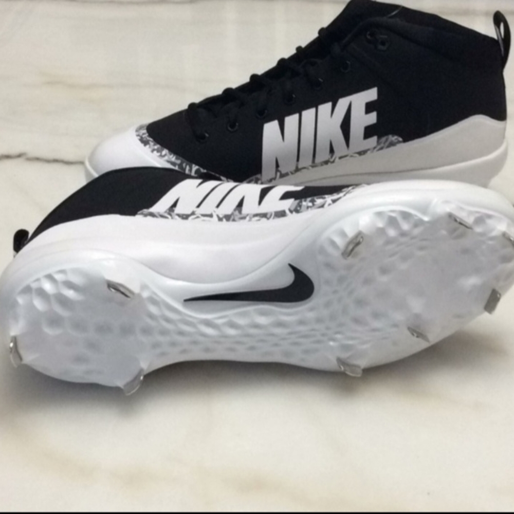 Nike Black and White Cleats